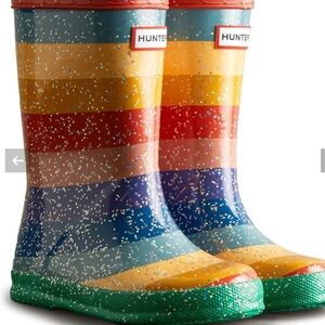 Hunter Kids Multicolor Glitter Rain Boots